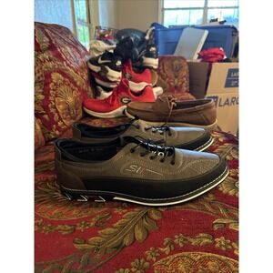 MEN'S VINTAGE  KLKYKO CLASSIC DRESS SNEAKER SHOE Brown Size 47 Eu US 13/14